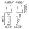 Faro Barcelona Φωτιστικό Τοίχου Χρυσό – 29681-19
