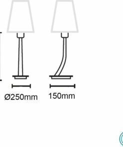 ΕΠΙΤΡΑΠΕΖΙΟ ΦΩΤΙΣΤΙΚΟ REM ΣΚΟΥΡΟ ΧΡΥΣΟ FARO – 29685