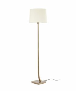 REM BRONZE FLOOR LAMP WHITE LAMPSHADE             FARO – 29687-07