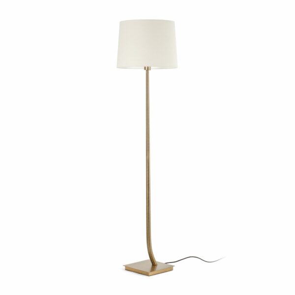 REM BRONZE FLOOR LAMP BEIGE LAMPSHADE             FARO - 29687-08