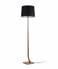 REM BRONZE FLOOR LAMP BLACK LAMPSHADE             FARO – 29687-09