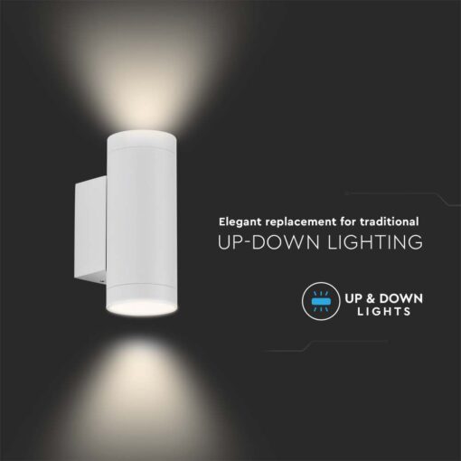 Επιτοίχιο Φωτιστικό Σποτ Up-Down GU10 Λευκό V-TAC – 2970