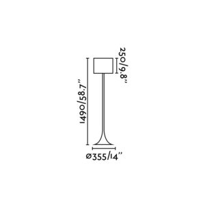 BLACK FLOOR LAMP 1 X E27 60W                      FARO – 29764