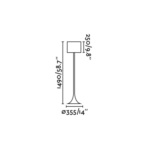 BLACK FLOOR LAMP 1 X E27 60W                      FARO – 29764