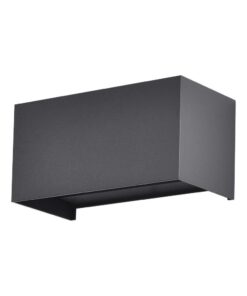 LED Απλίκα Up-Down Ρυθμιζόμενη Δέσμη 24W Ορθογώνια Μαύρο 4000K Φυσικό Λευκό IP65 V-TAC - 2978