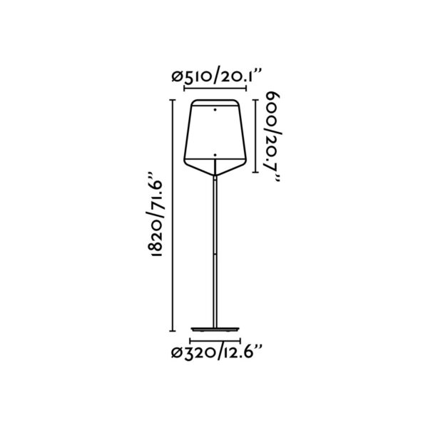 Faro Barcelona STOOD μαύρο και ξύλινο φωτιστικό δαπέδου – 29847