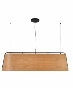STOOD PENDANT LAMP 5XE27 NEGRO + WOOD MAX 20W FARO – 29849