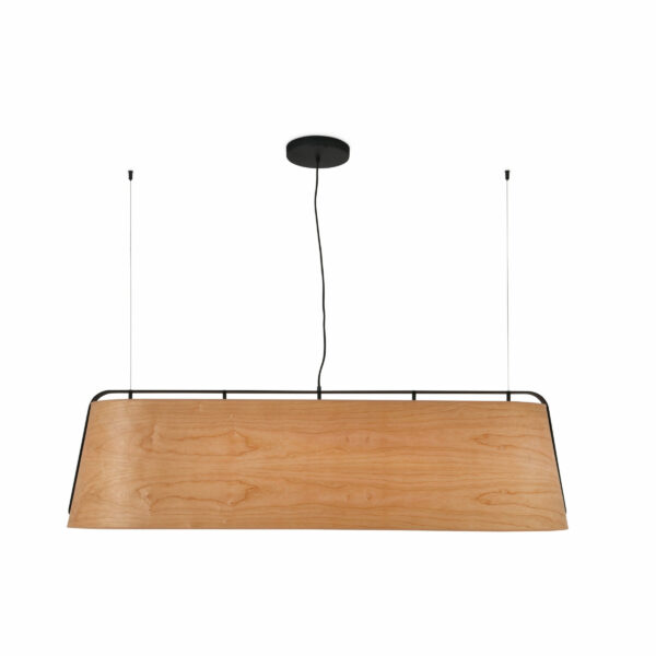 STOOD PENDANT LAMP 5XE27 NEGRO + WOOD MAX 20W     FARO - 29849