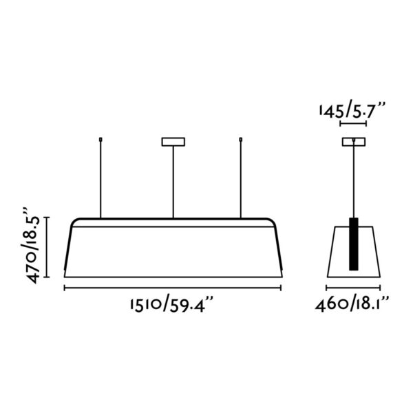 STOOD PENDANT LAMP 5XE27 NEGRO + WOOD MAX 20W     FARO – 29849