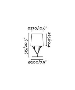 ΕΠΙΤΡΑΠΕΖΙΟ ΦΩΤΙΣΤΙΚΟ TREE ΜΑΥΡΟ 1 X E27 60W FARO – 29866