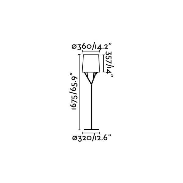 ΦΩΤΙΣΤΙΚΟ ΔΑΠΕΔΟΥ TREE ΜΑΥΡΟ  1 X E27 60W                 FARO – 29868