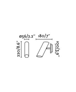 LINK WHITE WALL LAMP 1 X GU10 11W                 FARO – 29873