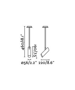 LINK BLACK CEILING LAMP 1 X GU10 11W              FARO – 29878