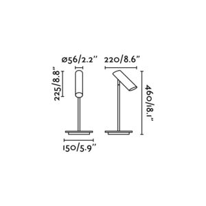 LINK BLACK TABLE LAMP 1 X GU10  FARO – 29882