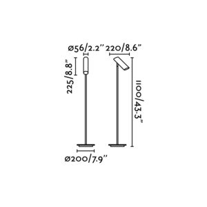 LINK WHITE FLOOR LAMP 1 X GU10 11W                FARO – 29883