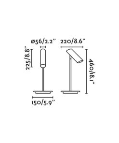 ΕΠΙΤΡΑΠΕΖΙΟ ΦΩΤΙΣΤΙΚΟ LINK ΜΠΡΟΥΤΖΙΝΟ 1 X GU10 FARO – 29898