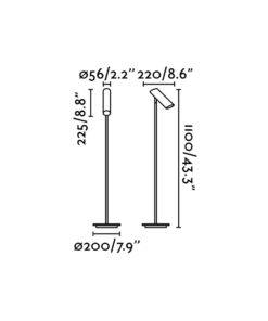 Faro Barcelona LINK Επιδαπέδιο Φωτιστικό Χάλκινου Χρώματος- 29899