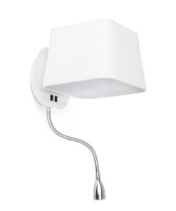 Faro Barcelona SWEET Επιτοίχιο Φωτιστικό Λευκού Χρώματος, Αναγνώστης, – 29950