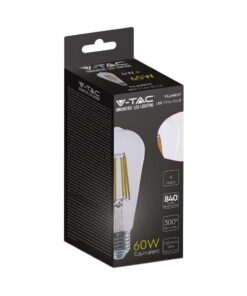 LED Λάμπα E27 ST64 4W Filament V-TAC 300° 840lm Θερμό Λευκό 3000Κ – 2996