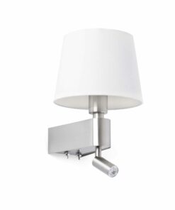 ROOM WHITE WALL LAMP WITH LED READER 3W 3000K 200Lm FARO – 29976