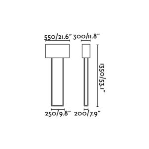 VESPER BROWN FLOOR LAMP                           FARO – 29979