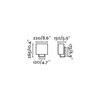 VESPER WHITE WALL LAMP 1 X E14 20W                FARO – 29980