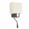 VESPER BROWN WALL LAMP WITH READER LED 1xE14 + LED 1W 3000K FARO – 29983