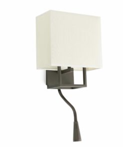 VESPER BROWN WALL LAMP WITH READER LED 1xE14 + LED 1W 3000K FARO – 29983