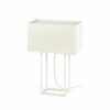VESPER WHITE TABLE LAMP 2 X E27 20W               FARO – 29984