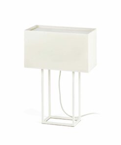 VESPER WHITE TABLE LAMP 2 X E27 20W FARO – 29984