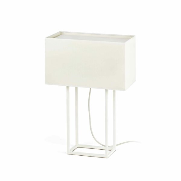 VESPER WHITE TABLE LAMP 2 X E27 20W               FARO - 29984