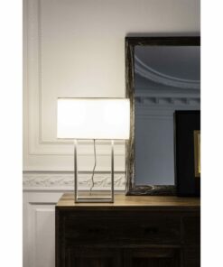 VESPER WHITE TABLE LAMP 2 X E27 20W               FARO – 29984