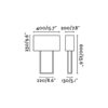 VESPER WHITE TABLE LAMP 2 X E27 20W               FARO – 29984