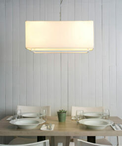 VESPER-1 WHITE PENDANT LAMP 2XE27 MAX 20W         FARO – 29986