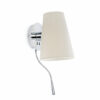 LUPE CHROME WALL LAMP WITH LED 1W 3000K 100Lm READER 1EX27 FARO – 29996