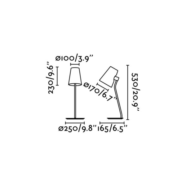 LUPE CHROME TABLE LAMP 1XE27 MAX 20W              FARO – 29997