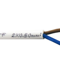 Καλώδιο Εύκαμπτο H03VV-F Λευκό 2×0.5mm² – 150-13100