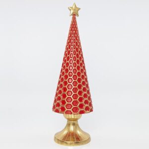 ΔΕΝΤΡΑΚΙ, ΚΟΚΚΙΝΟ ΜΕ ΧΡΥΣΗ ΒΑΣΗ, 14,5×14,5x47cm EUROLAMP – 600-41158