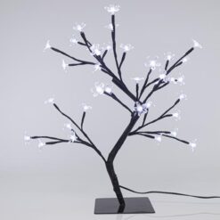 ΔΕΝΤΡΟ ΚΕΡΑΣΙΑ, 36 LED 5mm, ΜΕ ΛΟΥΛΟΥΔΙΑ ΣΙΛΙΚΟΝΗΣ, ΜΕ ΜΕΤΑΣΧΗΜΑΤΙΣΤΗ, ΠΡΟΕΚΤΑΣΗ ΠΑΡΟΧΗΣ 500cm, ΛΕΥΚΟ LED, 45cm, IP44 EUROLAMP – 600-30514