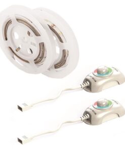 ΤΑΙΝΙΑ LED DIMMABLE ΜΕ ΑΙΣΘΗΤΗΡΑ ΚΙΝΗΣΗΣ 1,5M 9W 12V RGB IP65 ΣΕΤ 2ΤΜΧ PRO EUROLAMP 145-70022