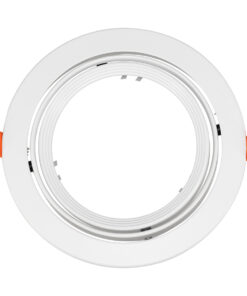 GloboStar® VITA 77850 Χωνευτό Κινούμενο Στρογγυλό Σποτ Οροφής για Λάμπα AR111 – IP20 – Χυτό Αλουμίνιο – Φ17 x Υ4.5cm – Λευκό – 5 Χρόνια Εγγύηση