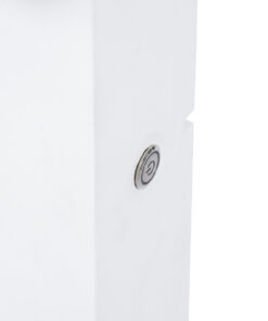 GloboStar® MAKEUP MIRROR-160×80-4 Μοντέρνος Καθρέπτης Μακιγιάζ με Πλαίσιο Φυσικού Ξύλου με Διακόπτη On/Off 20 x E27 AC220-240V – Μ80 x Π7 x Υ160cm – Λευκή Λάκα