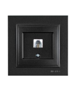 ΠΡΙΖΑ ΤΗΛΕΦΩΝΟΥ MONH RJ 11 ΜΑΥΡΟ EUROLAMP – 152-10338
