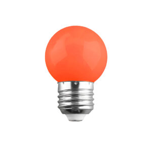 GloboStar® S-40008 Λάμπα LED E27 G45 Γλομπάκι 2W 120lm 260° AC 220-240V IP20 Φ4.5 x Υ6.9cm Σκούρο Πορτοκλί – 2 Χρόνια Εγγύηση