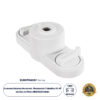 GloboStar® 2L-EUROTRACK 60912 Αντάπτορας Κρέμασης Φωτιστικού – Μονοφασικός 2 Καλωδίων για όλες τις Ράγες EUROTRACK AC 220-240V IP20 Μ10 x Π4 x Υ3.2cm – EUROTRACK® System 1L+1N – Θερμοπλαστικό – Λευκό – 5 Χρόνια Εγγύηση