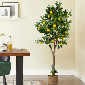 GloboStar® Artificial Garden SIFNOS 20267 Διακοσμητικό Πλεκτό Καλάθι – Κασπώ Γλάστρα – Flower Pot Μπεζ Φ22cm x Υ15cm