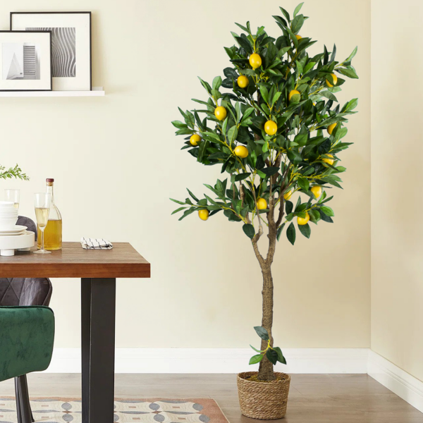 GloboStar® Artificial Garden SIFNOS 20267 Διακοσμητικό Πλεκτό Καλάθι – Κασπώ Γλάστρα – Flower Pot Μπεζ Φ22cm x Υ15cm