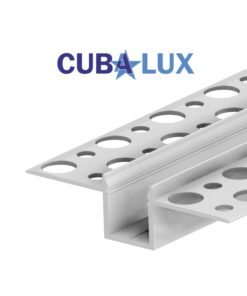 Προφίλ Αλουμινίου Γυψοσανίδας για LED Ταινίες 2m CUBALUX CL-130902
