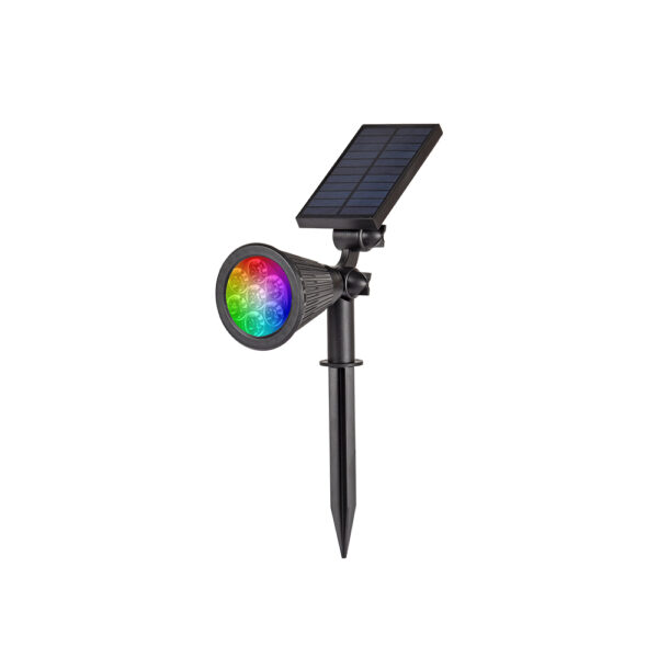 it-Lighting Amistad-Ηλιακό Φωτιστικό LED 2W RGB Μαύρο Χρώμα IP65 (80204910S)