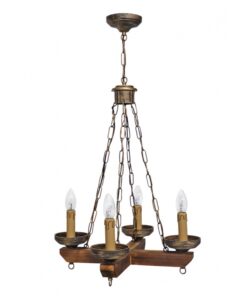 R-ΚΕΡΙ 4/Φ CROSS CHAIN BRONZE ΚΡΕΜΑΣΤΟ Ε/14 ΞΥΛΙΝΟ Heronia – 30-0076